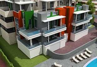Diseño de balcones de edificios